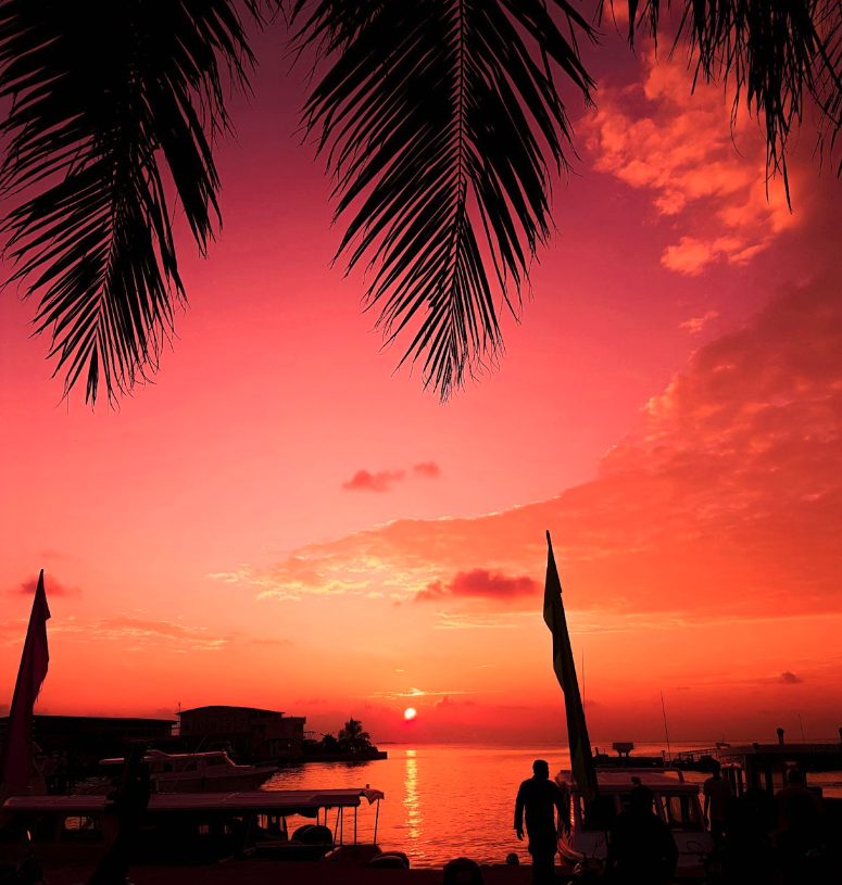 A Maldivian sunset