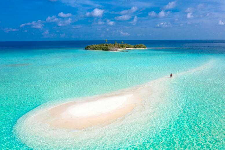 A Sandbank in Maldives
